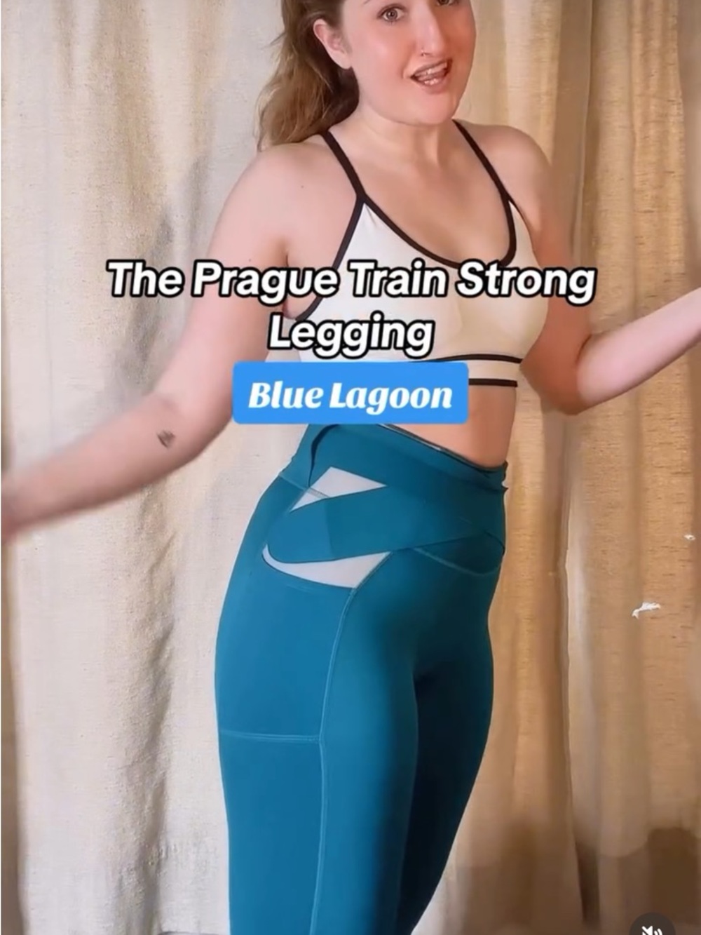 Prague Train Strong Legging - Teal Blue